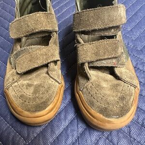 Vans velcro suede high tops